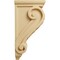 Ekena Millwork 5"W x 7"D x 14"H Large Basket Weave Corbel, Alder CORW05X07X14BWAL - alternate 2
